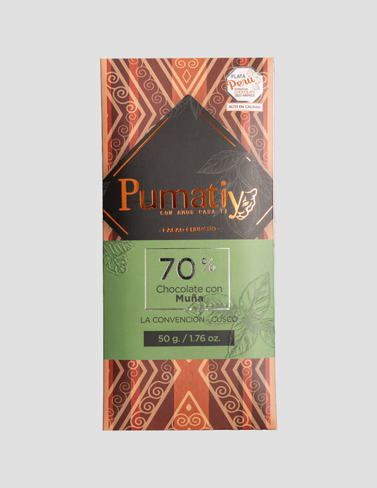 Cusco 70% Chocolate with Muña